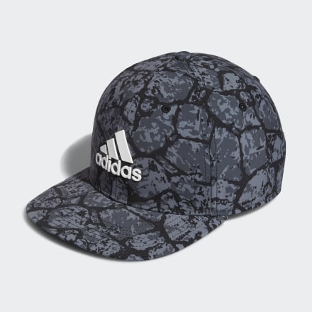 Adidas Tour Print PrimeGreen Cap Black OSFM - Men Golf Headwear