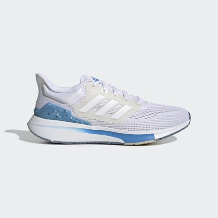Adidas EQ21 Run Shoes White / Pulse Blue 12 - Men Running Trainers