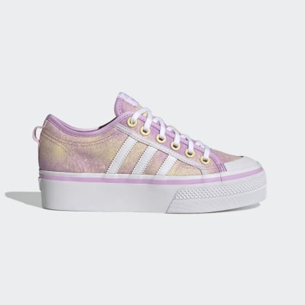 Adidas Nizza Platform Shoes Bliss Lilac / White / Almost Yellow 7 - Women Lifestyle Trainers