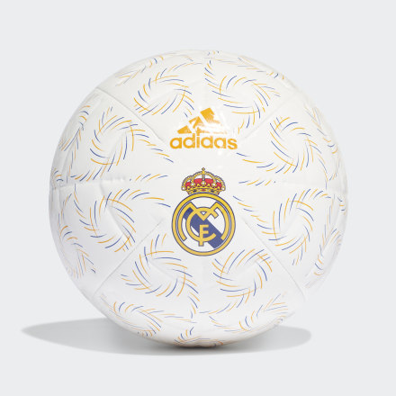 adidas Real Madrid Home Club Ball White / Blue / Lucky Orange / Black 5 - Unisex Football Balls