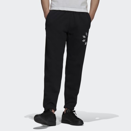 adidas Adicolor ShatteRed Trefoil Sweat Pants Black / White L - Men Lifestyle Pants