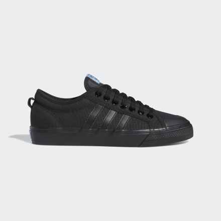 Adidas Nizza Shoes Black / Hazy Blue / White 9 - Men Lifestyle Trainers