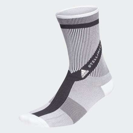 adidas adidas by Stella McCartney Crew Socks White / Black / White XS - Women Training Socks & Leg Warmers