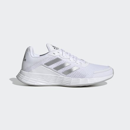 adidas Duramo SL Shoes White / Matte Silver / Grey 6 - Women Running Sport Shoes,Trainers