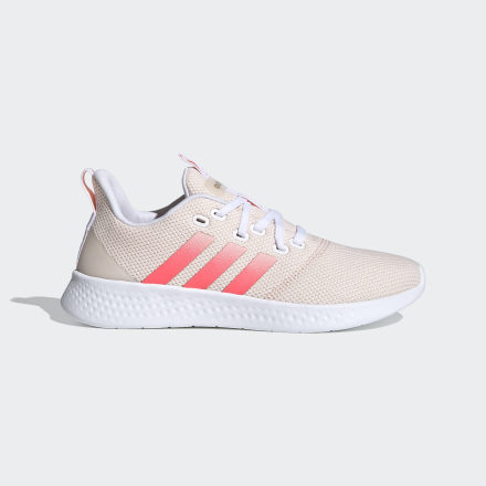 adidas Puremotion Shoes White / Signal Pink / Pink Tint 6.5 - Women Running,Lifestyle Trainers