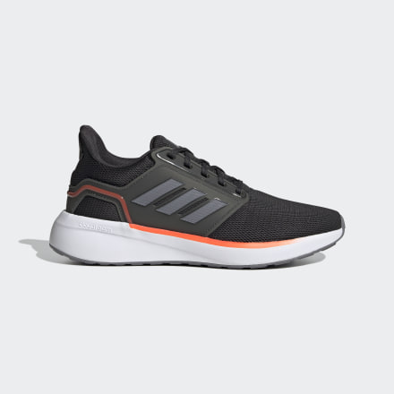 adidas EQ19 Run Shoes Carbon / Grey / Solar Red 9.5 - Men Running Sport Shoes,Trainers