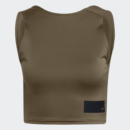 adidas Parley Tank Top Medium Dark Khaki XL - Women Lifestyle Shirts