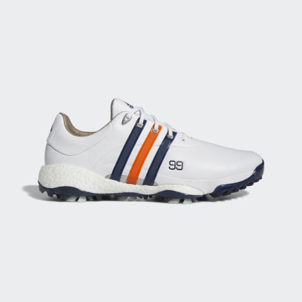 Adidas Tour360 22 Golf Shoes White / Collegiate Navy / Silver Metallic 8 - Men Golf Trainers