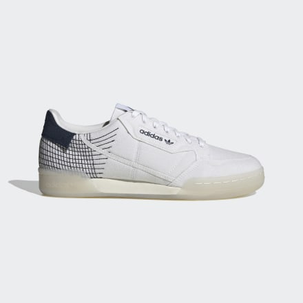 adidas Continental 80 PrimeBlue Shoes White / Collegiate Navy 9.5 - Men Lifestyle Trainers