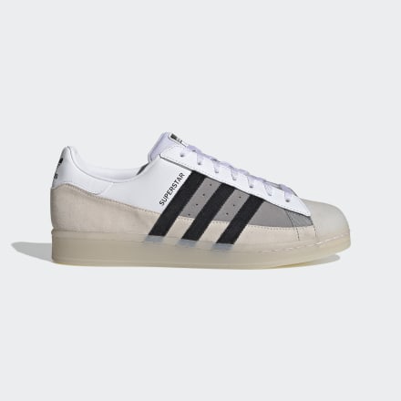 adidas Superstar Shoes White / Black / Light Charcoal 10.5 - Unisex Lifestyle Trainers