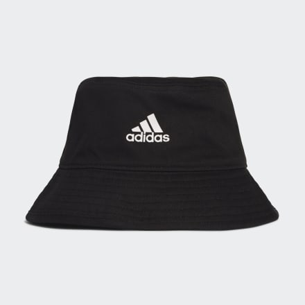adidas Cotton Bucket Hat Black / White OSFM - Unisex Training Headwear
