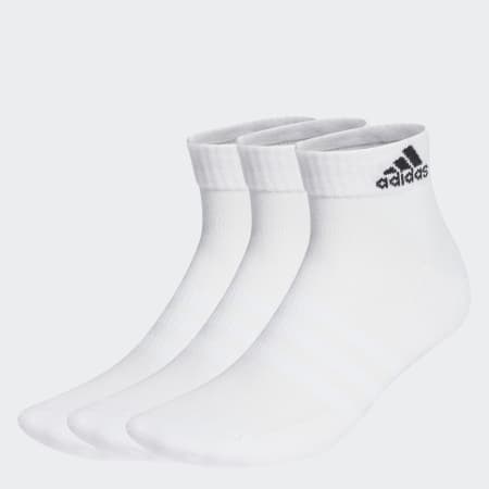 adidas Cushioned Sportswear Ankle Socks 3 Pairs - White | adidas UAE