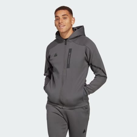 Adidas zip up top mens online