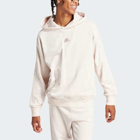 ALL SZN French Terry 3-Stripes Garment-Wash Hoodie