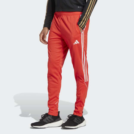 Red Adidas Climacool Pants  Super comfy athletic  Depop