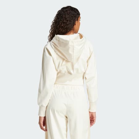 Velour Zip Hoodie Track Top