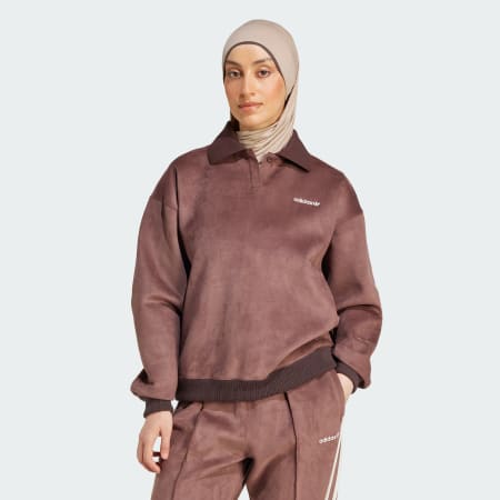 Suede Oversized Sweatshirt