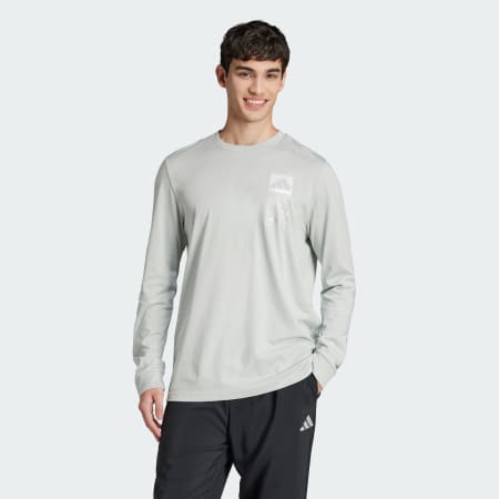Tech Metallic Long Sleeve Graphic Tee