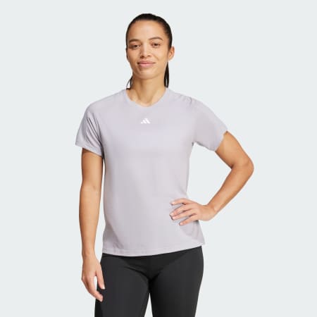 Tricou cu guler rotund minimalist Train Essentials AEROREADY