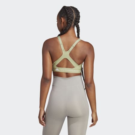 Be You Stella Pink & Mint Seamless Racerback Sport Bra Crop Top