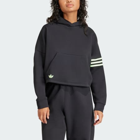 Oversized black outlet adidas sweatshirt