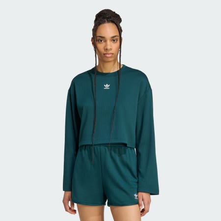 تيشيرت بأكمام طويلة Essentials Winterized Wide Rib