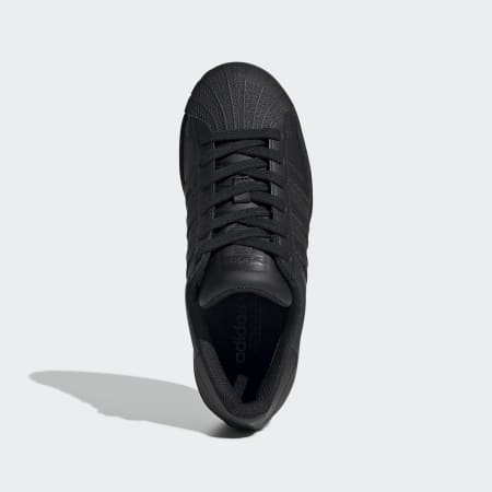 Adidas superstar black junior hotsell