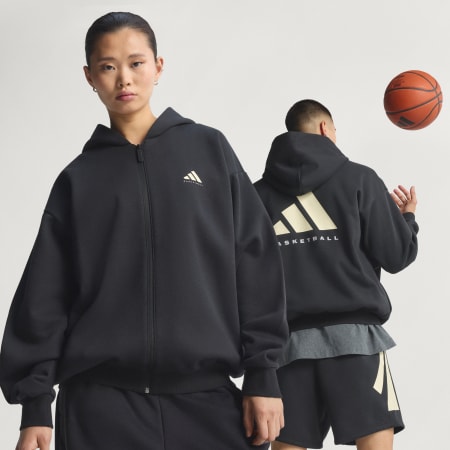 adidas Basketball Full-Zip Hoodie (Gender Neutral)