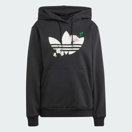 Veste à capuche brodée florale