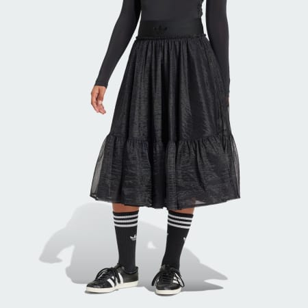Waistband Tulle Maxi Skirt