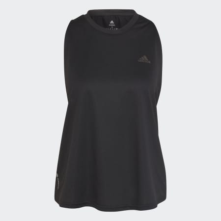 Women's Clothing - RUN ICONS 3 BAR TANK TOP - Black | adidas Qatar