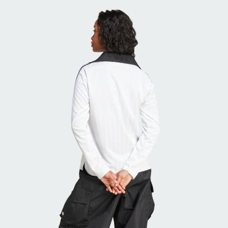 Adicolor Football Jacquard V-Neck Long Sleeve Polo Shirt
