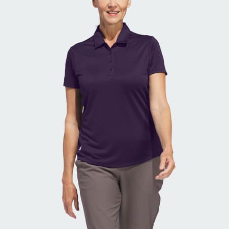 Purple adidas best sale golf shirt