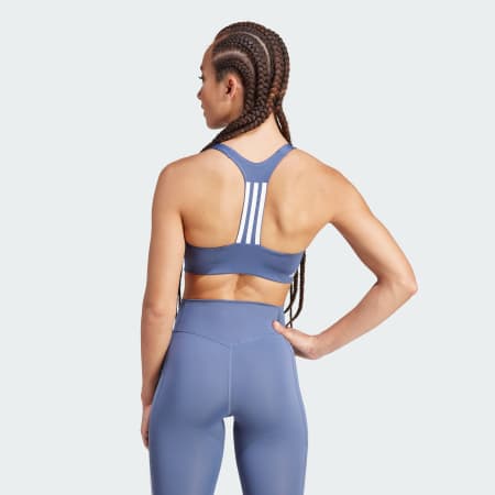 Powerimpact Training Medium-Support 3-Stripes Bra