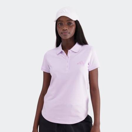 WOMENS SMALL LOGO PIQUE POLO SHIRT