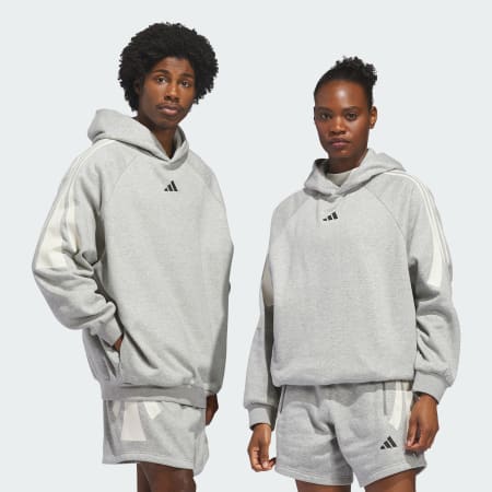 adidas Basketball 3-Stripes Fleece Hoodie (Gender Neutral)