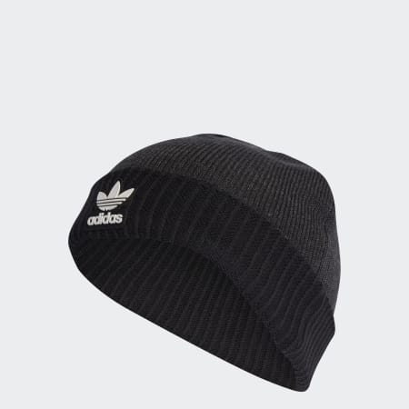 Bonnet en tricot à revers Grove avec logo noir adidas Originals pour homme