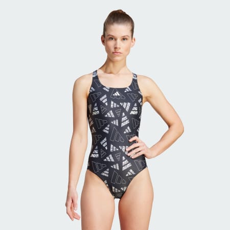 3 Bar Logo Graphic Swimsuit