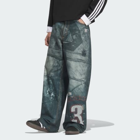 TEAM ADIDAS PRINT DENIM TROUSERS