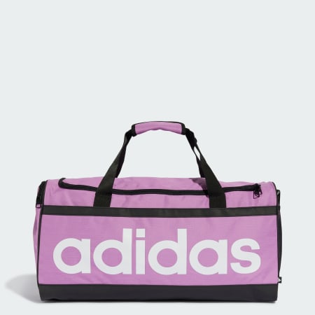 Accessories - Essentials Linear Duffel Bag Medium - Purple | adidas ...