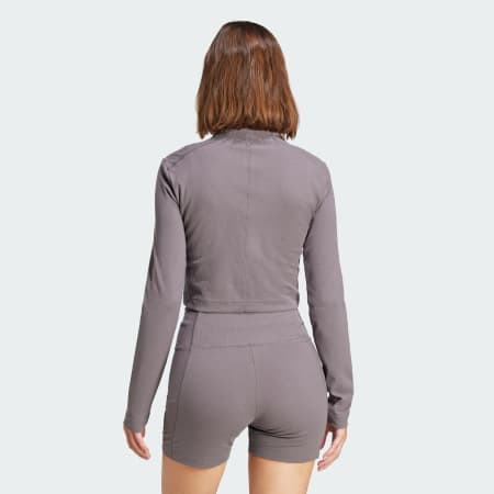 All SZN Ribbed Crop Long Sleeve Top