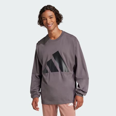 Essentials Big Logo Single Jersey Long Sleeve Tee