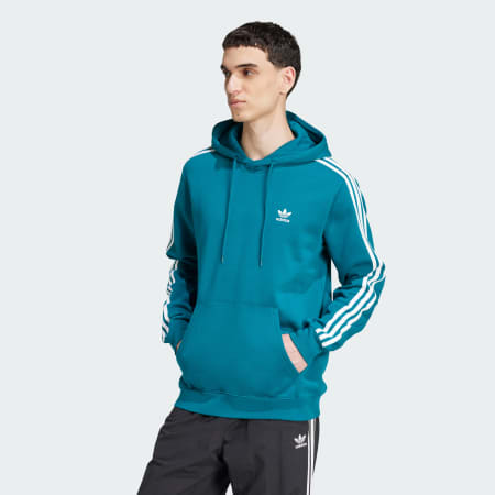 Sweat-shirt &agrave; capuche &agrave; 3 bandes Adicolor Classics