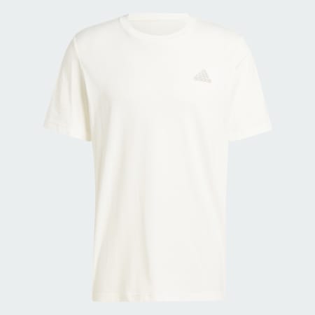 Tricou Essentials cu logo mic brodat, din tricot simplu