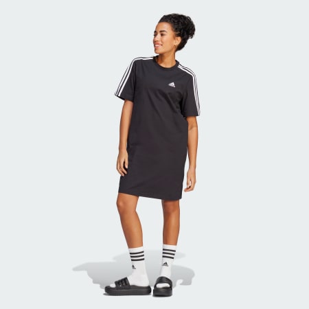 Essentials 3-Stripes Single Jersey Boyfriend Tee Dress