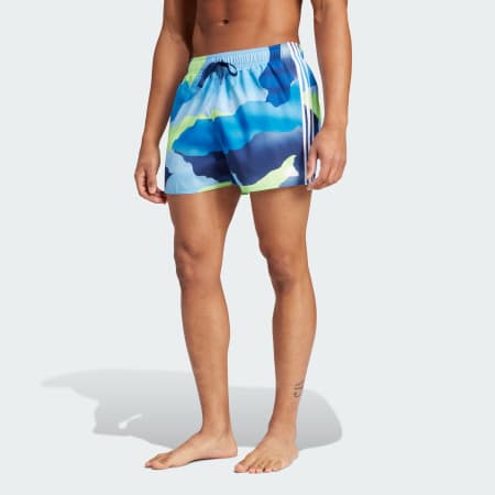 adidas adidas x FARM Rio Short-Length Swim Shorts (Gender Neutral) - Blue