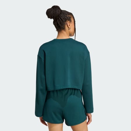 تيشيرت بأكمام طويلة Essentials Winterized Wide Rib