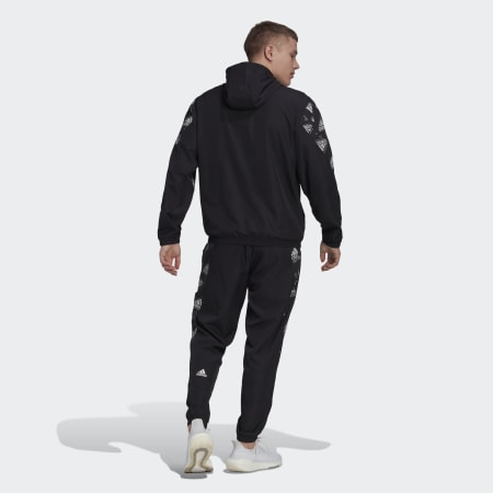Woven Allover Print Track Suit