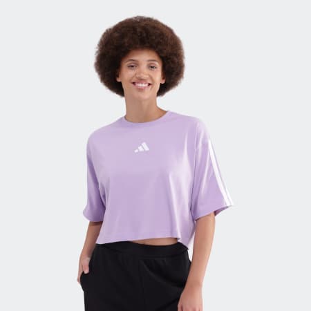 Essentials 3-Stripes Cotton Loose T-Shirt
