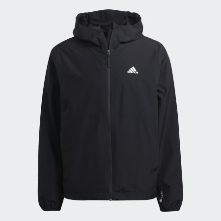 Adidas striped jacket best sale